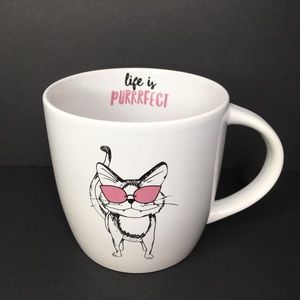 Life Is Purrfect Cool Cat Kitty Coffee Tea Cup Mug